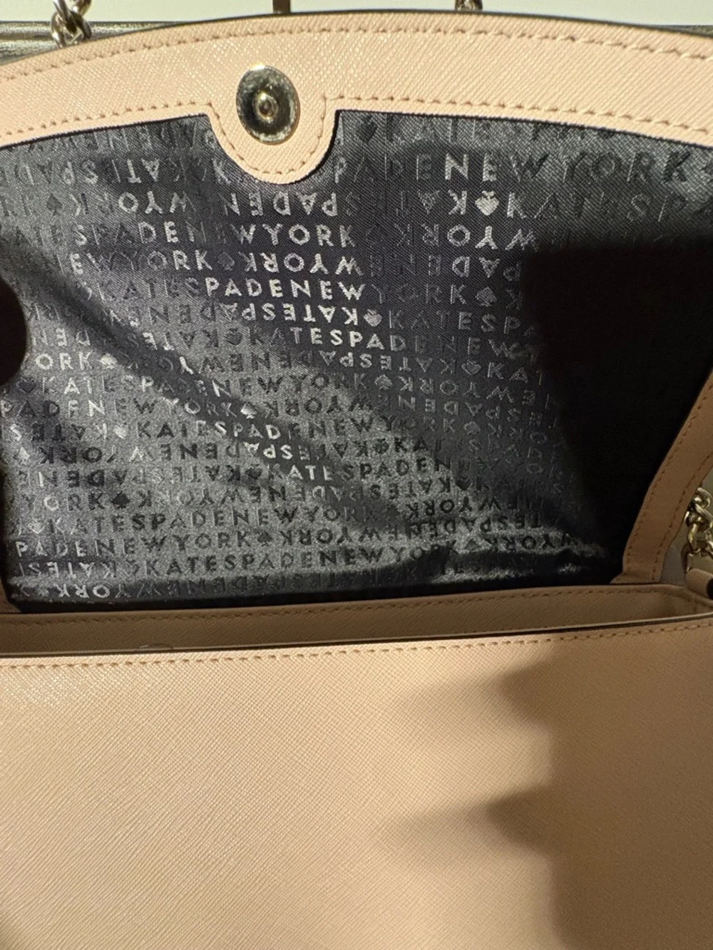 kate spade Black and Blush Chain Shoulder Bag - Picture 3 of 4